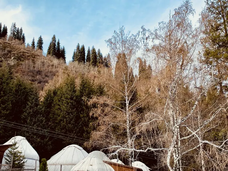 Yurts in Oi Qaragai, Kazakhstan