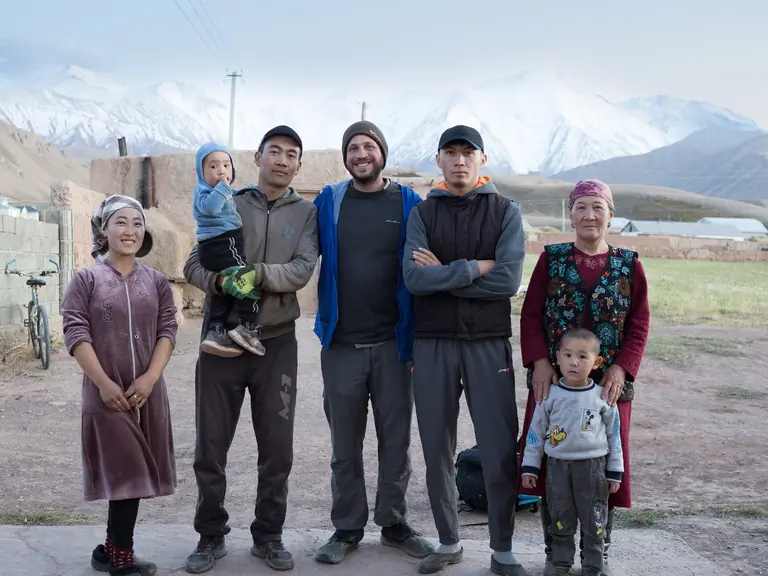 the nomadic hiker met with a local family