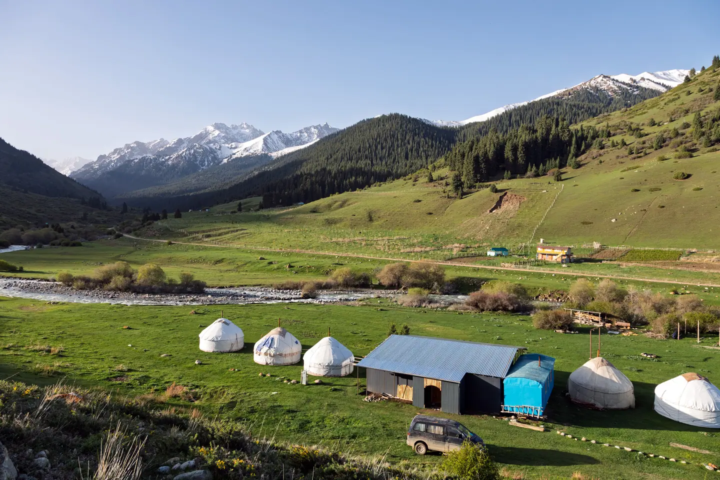 Ak Tash yurt camp, Nurlan and Albina
