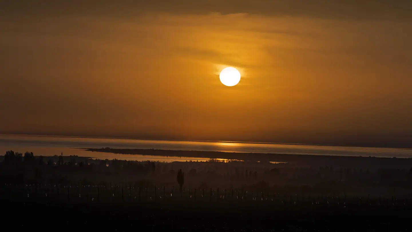 Sunset at Chong Kyzyl Suu