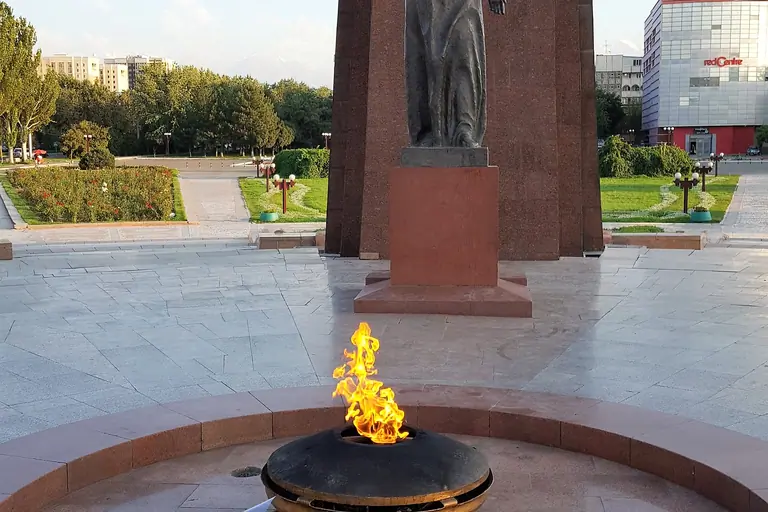 2WW Victory square of Bishkek, capital of Kyrgyzstan 