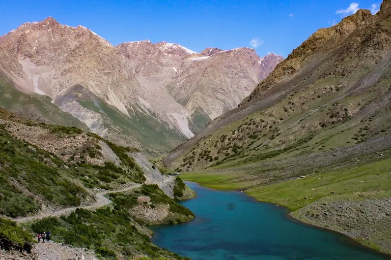Yashyl Kel lake in the Juku valley while hiking to the Juku pass