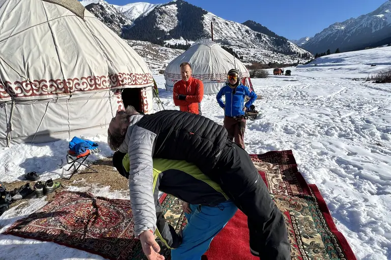 Ak Tash Yurt Camp Yoga