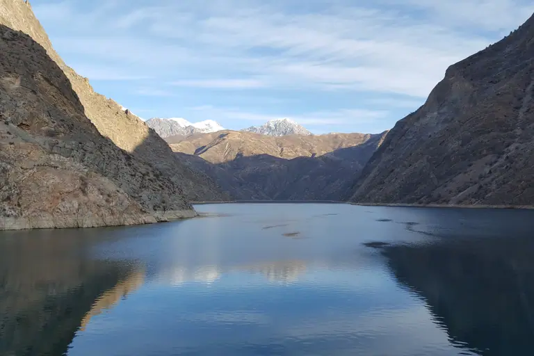 Toktogul reservoir lake