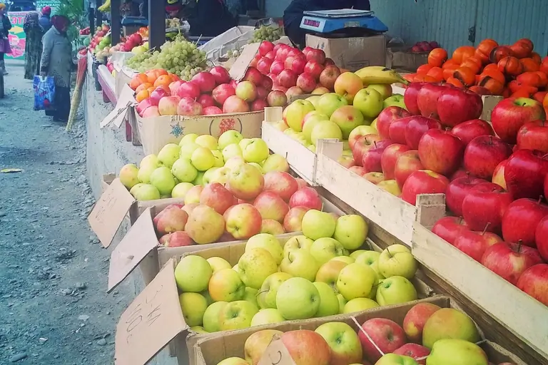 Main market of Jalal Abad city / Kyrgyzstan