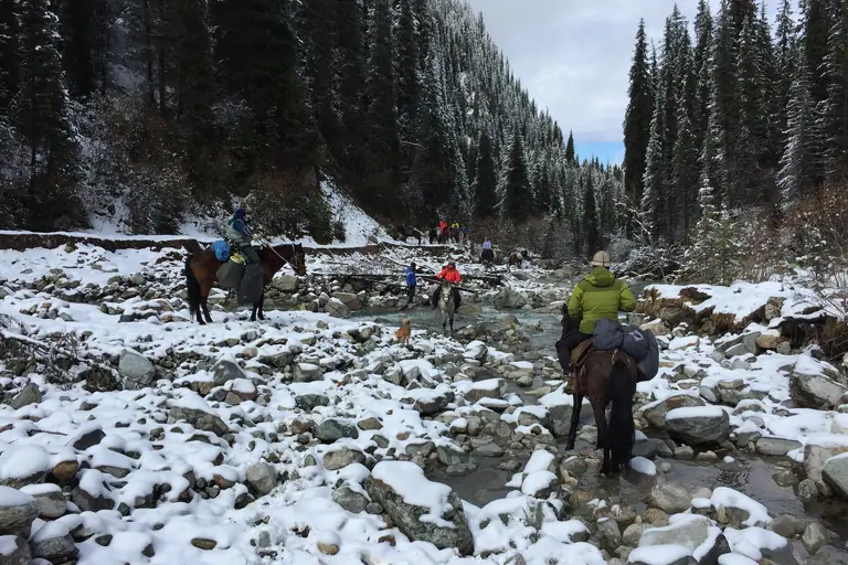 Karakol Horseback Riding in Winter 