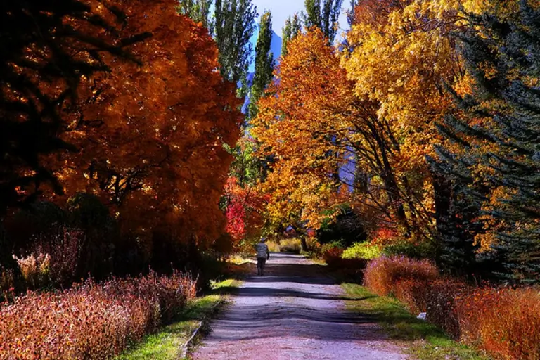 The botanical park of Khorog in Pamir Tajikistan