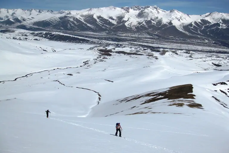 Ski-touring at Suusamyr valley