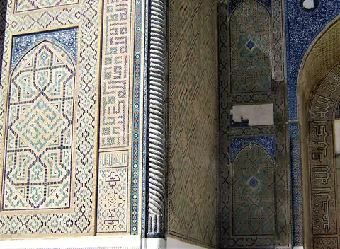 Bibi Khanum first façade (West side on the main street)