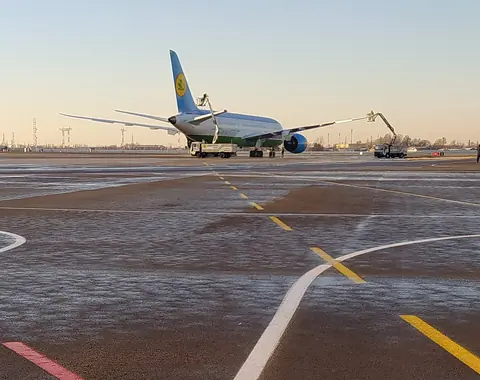 Plane on the ground