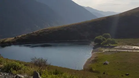 Zhashyl​​-Kel lake in Chong Kemin National park