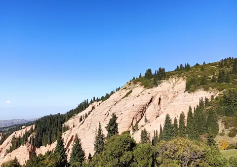 Red canyon of Irdyk valley