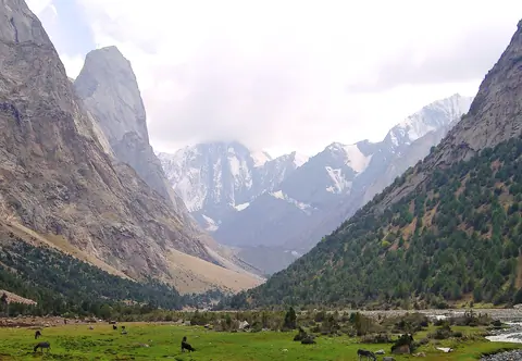 Ak-Suu gorge peak
