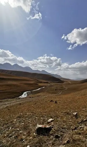 High valley of Archaly in the Isskyl Kul Oblast