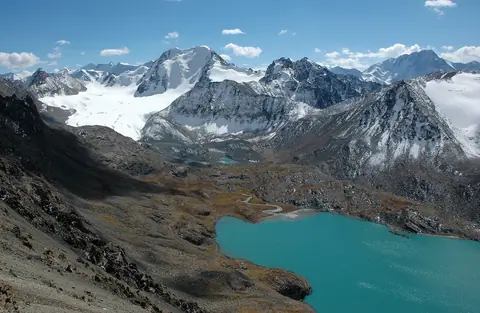 The most beautiful mountain lake in Kyrgyzstan
