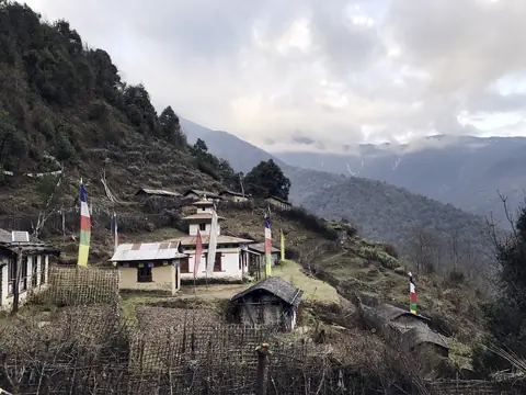 On foot of Makalu peak