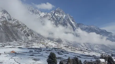 Village on the foot of the ski resort of Naltar