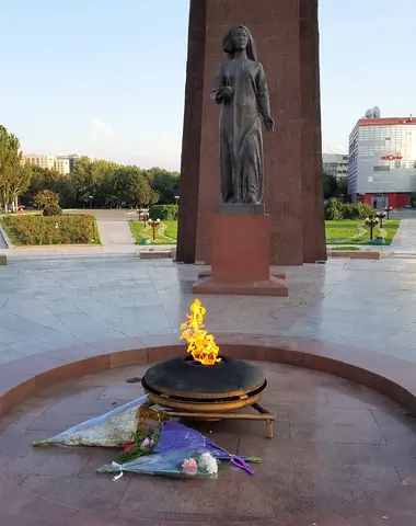 2WW Victory square of Bishkek, capital of Kyrgyzstan 