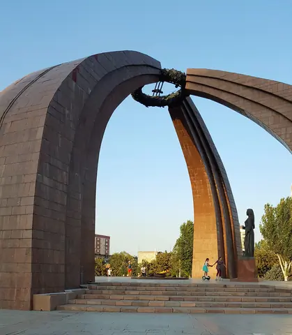2WW Victory square of Bishkek, capital of Kyrgyzstan 