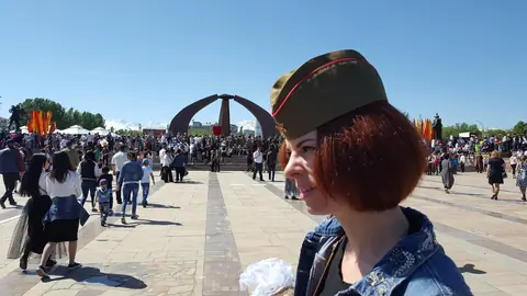 2WW Victory square of Bishkek, capital of Kyrgyzstan 