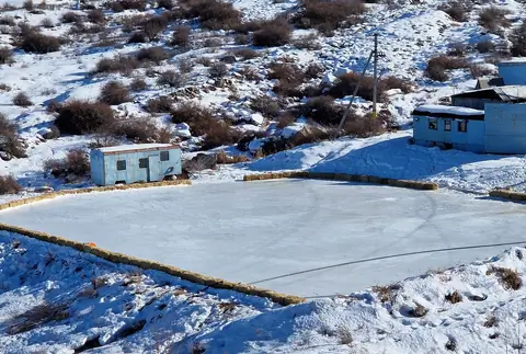 Mountain ski resort Norus in Kyrgyzstan 