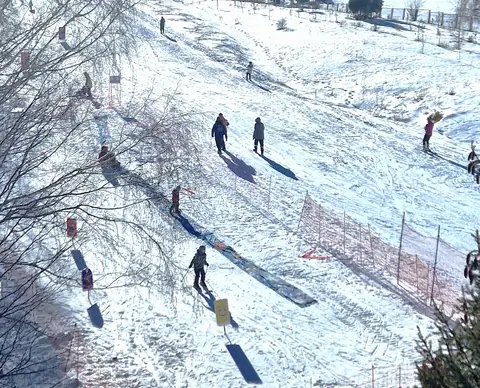 Baby ski park and a kid ski park with baby lift