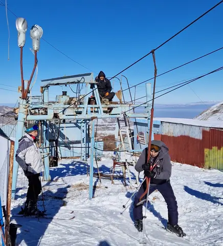 The shortest ski lift of the Norus ski resort