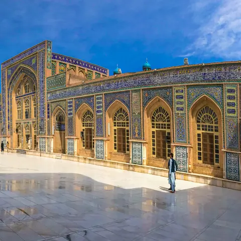 The Great Mosque of Herat (Pashto: د هرات لوی جومات ; Dari: مسجد جامع هرات, romanized: Masjid-i Jāmi‘-i Herāt)