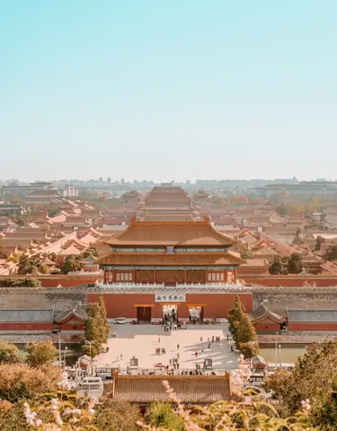 Aerial view of the Forbidden City
