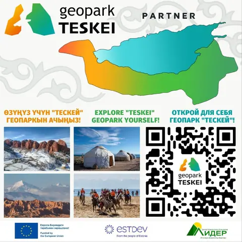 Teskei Geopark on the south shore of the Issyk Kul lake in Kyrgyzstan