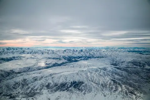 Flying above Tajikistan