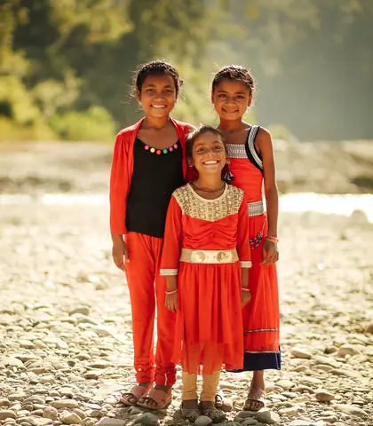Girls in Kathmandu, Nepal