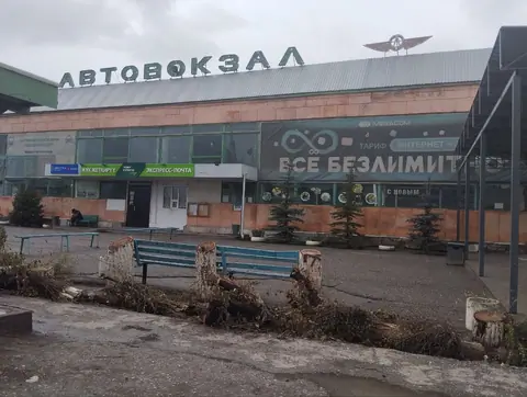 Bus station in Naryn