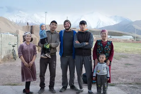 the nomadic hiker met with a local family