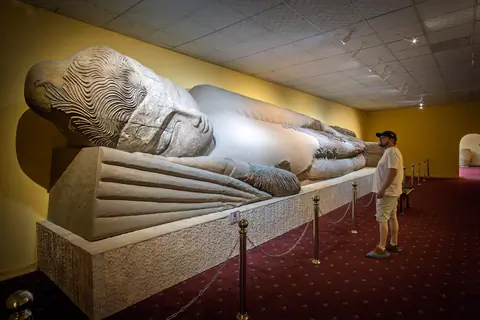 Sleeping Buddha in National Museum Dushanbe