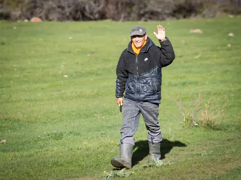 Nurlan at Ak Tash camp in Chong Kyzyl Suu