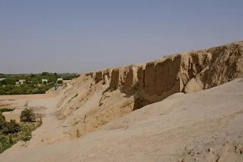 outer walls of ancient Bactra