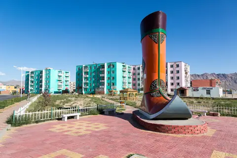 City beautification in Khovd