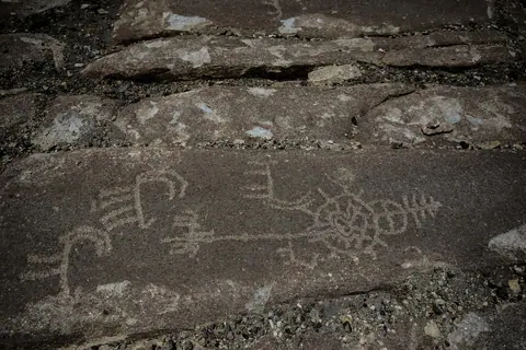 Petroglyphs at Langar