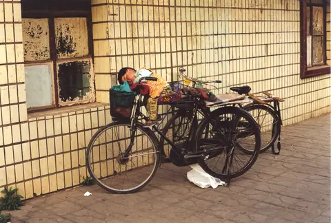 Siesta in bicicletta