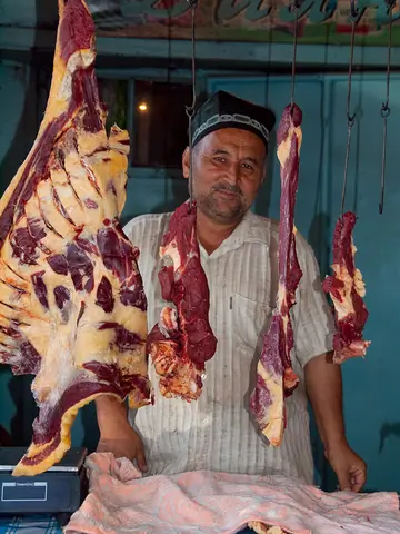 Happy butcher