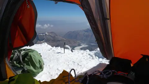 Altitude camp at peak Lenin
