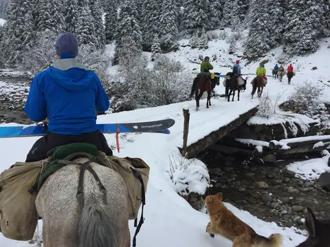 Karakol Horseback Riding in Winter 