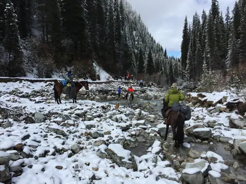 Karakol Horseback Riding in Winter 