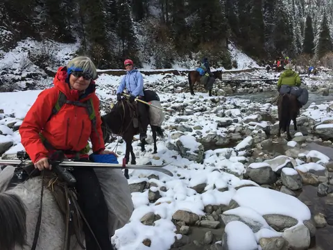Karakol Horseback Riding in Winter 