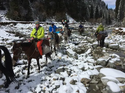 Karakol Horseback Riding in Winter 