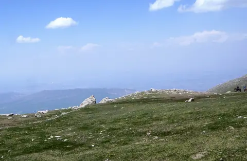 Kel-Ter pass view on Issyk Kul lake