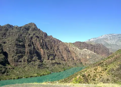Toktogul water reservoir