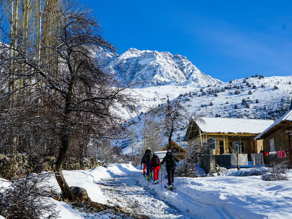 Ski touring in Arslanbob