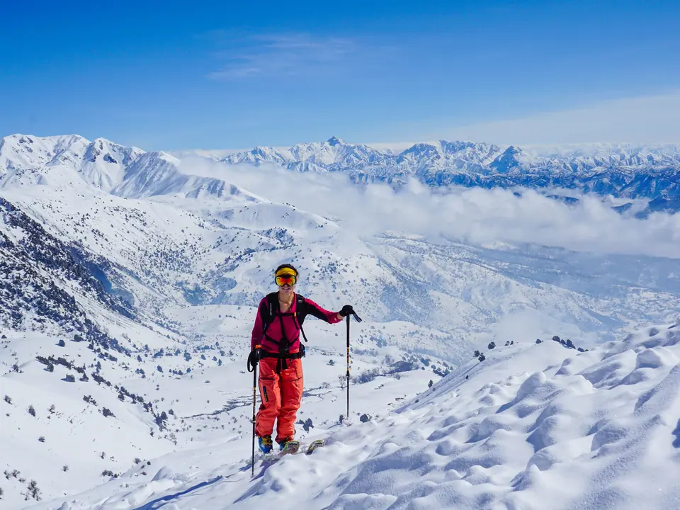 Ski touring in Arslanbob